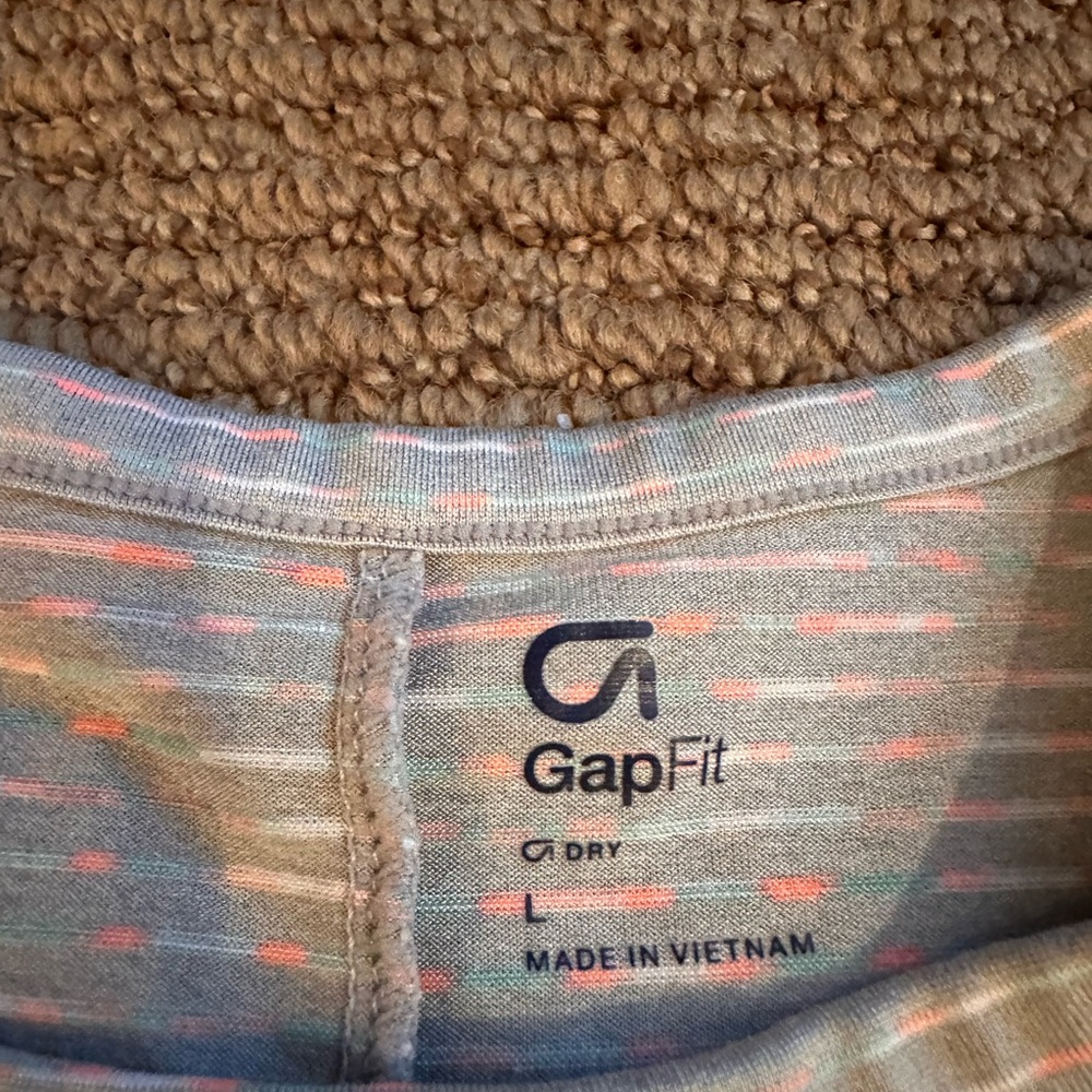 Large girls with stripes gapfit athletic clothes in good shape